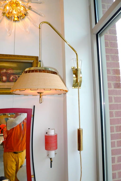 1950's Counterbalance Swing Arm Wall Lamp by MOE Light at 1stDibs