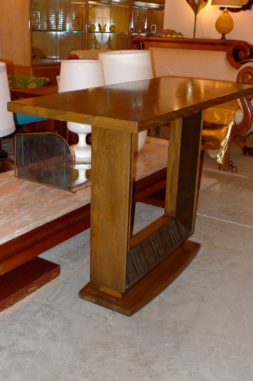 Mid-Century Modern Paul Frankl Double Sided Console Table