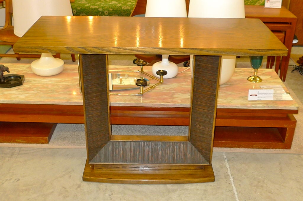 Mid-20th Century Paul Frankl Double Sided Console Table