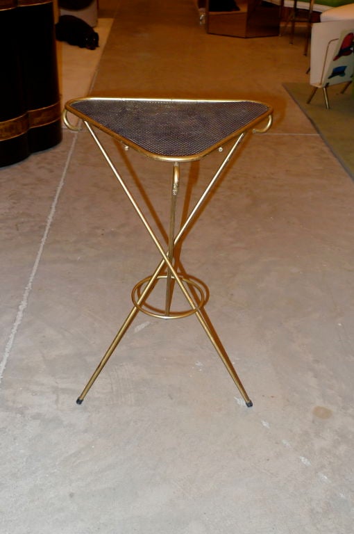 French 1950's Tripod Side Table
