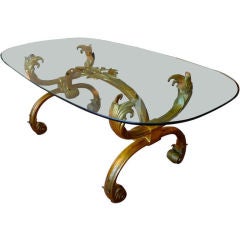 Italian Gilt Metal Desk +/or Dining Table