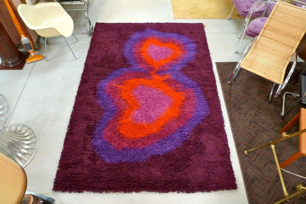 Egetaepper Rya Rug 'Lugano' 9x7 In Excellent Condition In Hanover, MA