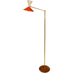 Stilnovo Articulating Arm Floor Lamp with Diabolo Shade