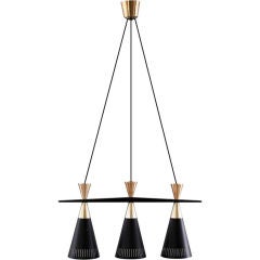 Swedish Tri-Cone Linear Pendant Lamp