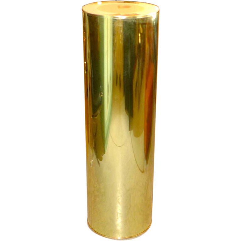Curtis Jere Signed Brass Pedestal Column