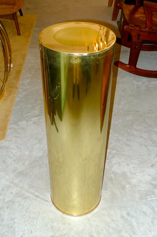 Curtis Jere Signed Brass Pedestal Column 2