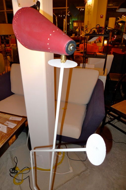 Mid-20th Century Sculptural Modernist Tripod Floor Lamp For Sale