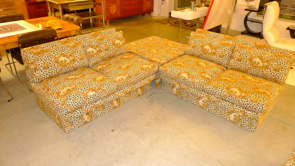 leopard print sectional