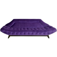 Gondola Sofa in Purple Velvet by Adrian Pearsall