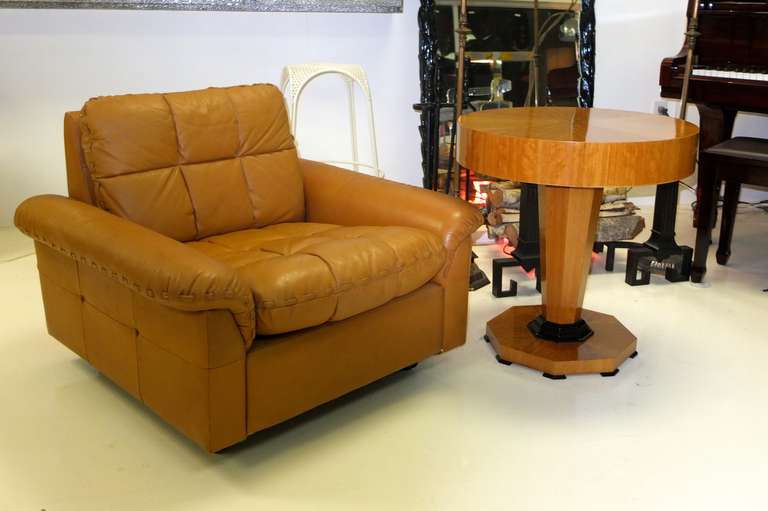 De Sede 1970's Leather Club Chair For Sale 1