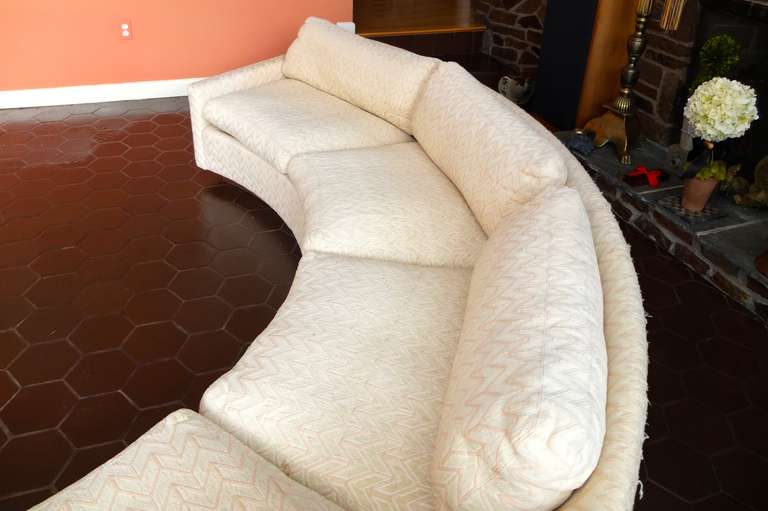 Mid-Century Modern Milo Baughman for Thayer Coggin Circular Sectional Sofa