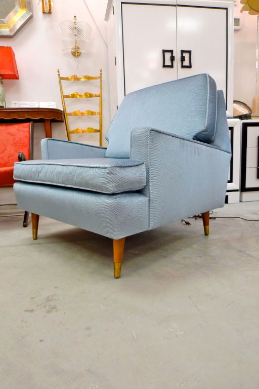 Mid-Century Modern 1950's Upholstered Arm Chair