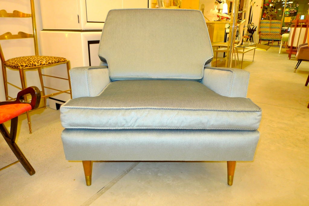 American 1950's Upholstered Arm Chair