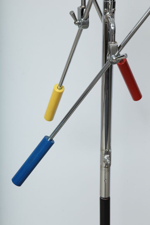 Three Arm Articulating Floor Lamp with Multi-Color Balls 5