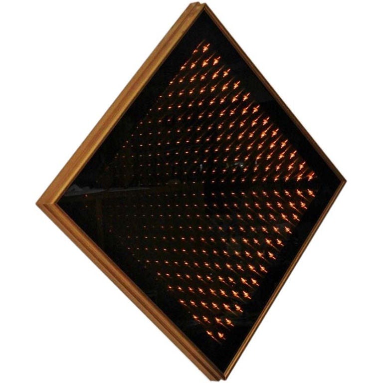 OpArt Infinity Mirror Light Box