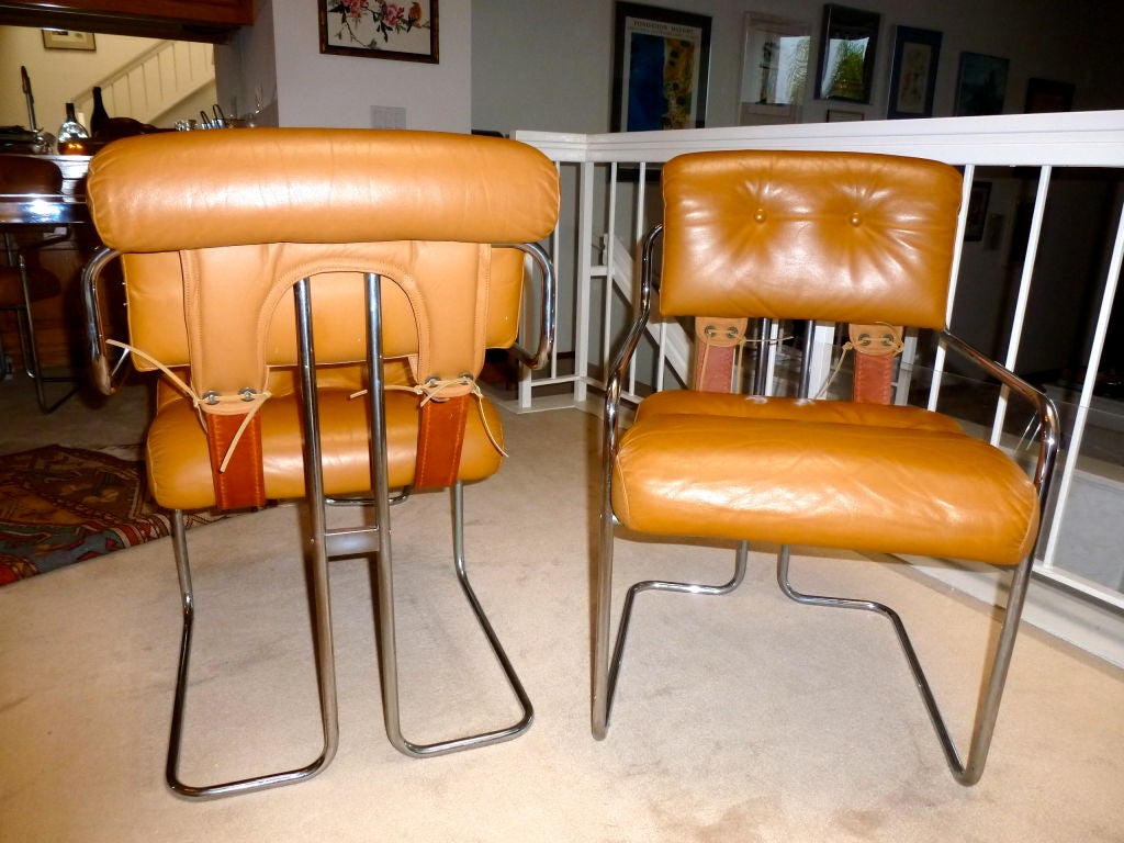 Late 20th Century Set of 6 Tucroma Chairs by Mariani for Pace Collection