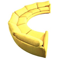 Milo Baughman for Thayer Coggin Semi-Circular 2pc Sofa