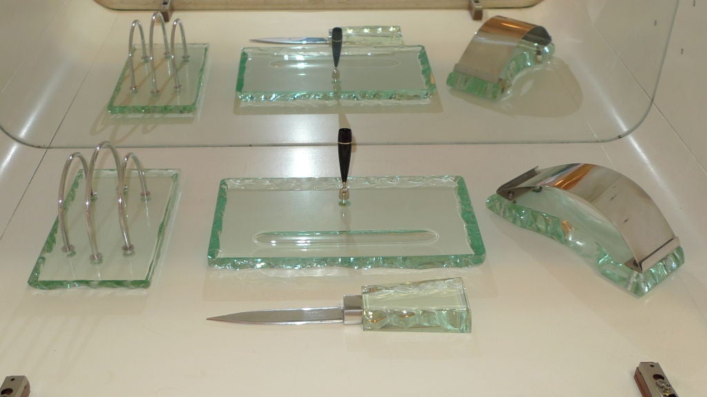 Italian Desk Set by Pietro Chiesa for Fontana Arte