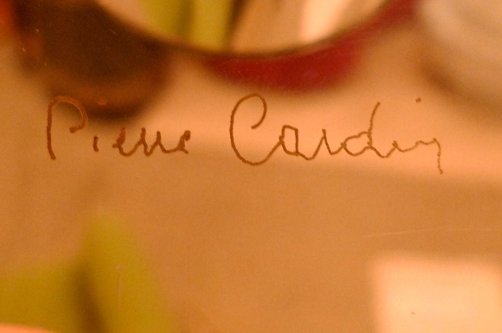 Italian Pierre Cardin Lucite Table Clock