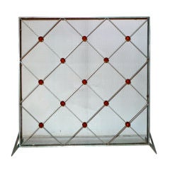 Modern Deco Fireplace Screen