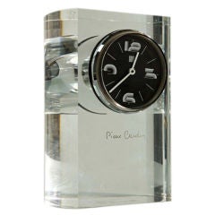Pierre Cardin Lucite Table Clock 2