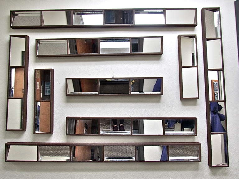mirror collage wall