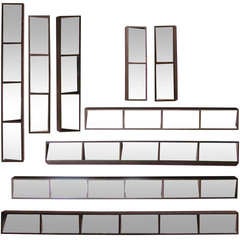 Set of 9 Slim Box Framed Mirrors for Wall Collage 1