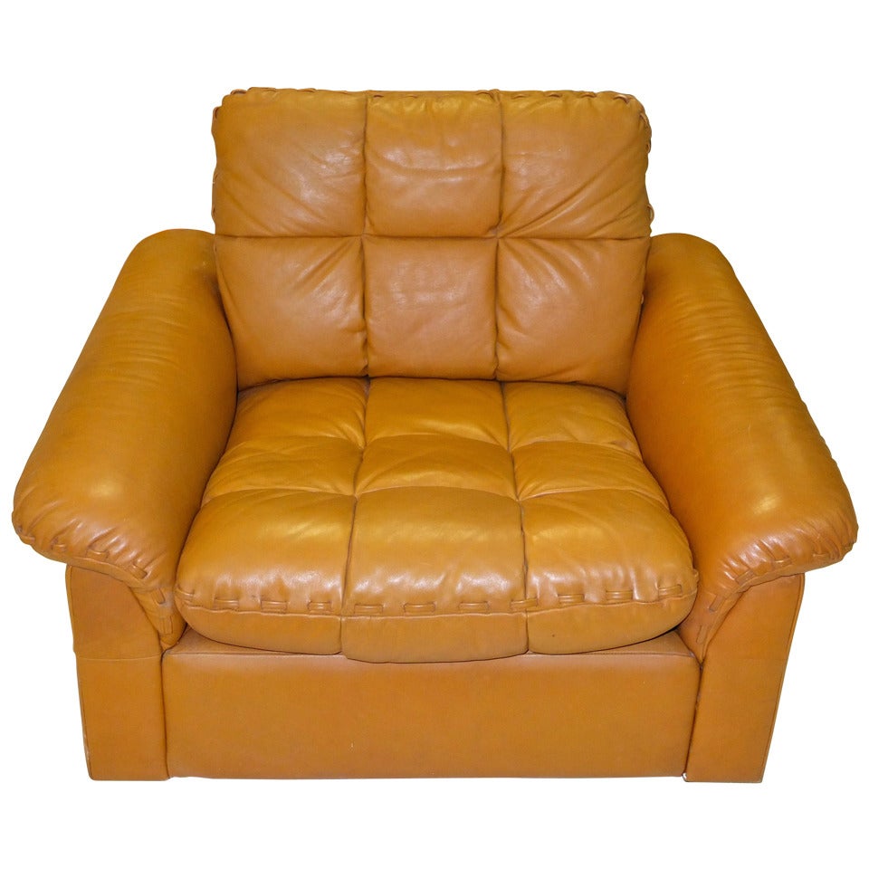 De Sede 1970's Leather Club Chair