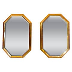 Octagonal Brass Mirrors 6