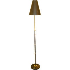 French 1950's Bamboo Motif Floor Lamp