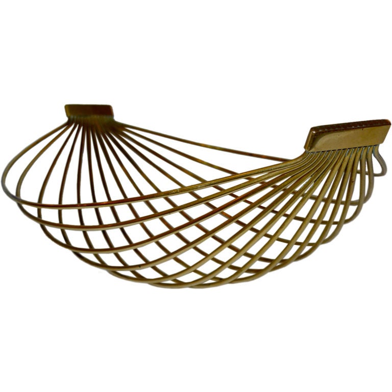 Carl Auböck Brass Wire Fruit Basket