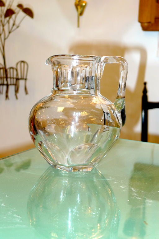 Vintage Baccarat Ice Bucket and Water Pitcher 1