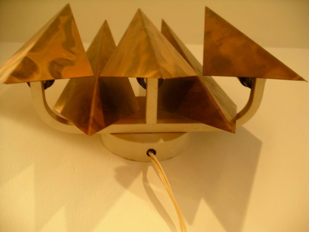 Five Diamond Wall Lamp by Svend Aage Holm Sørensen In Good Condition For Sale In Hingham, MA