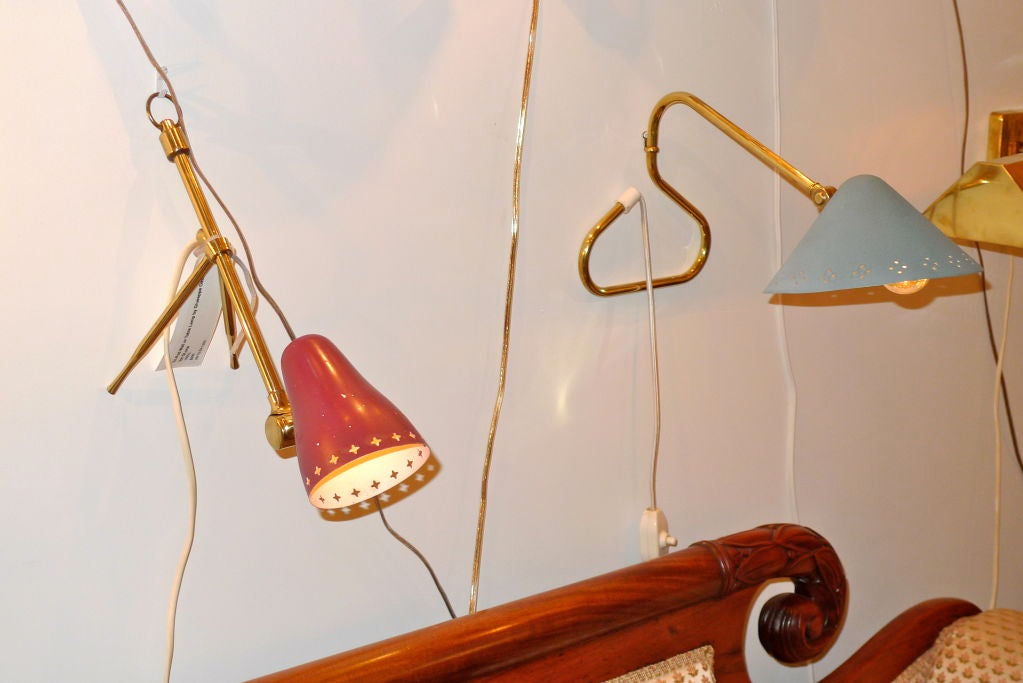 Lampe de bureau ou de table suédoise des années 1950 à poser ou suspendre au mur en vente 2