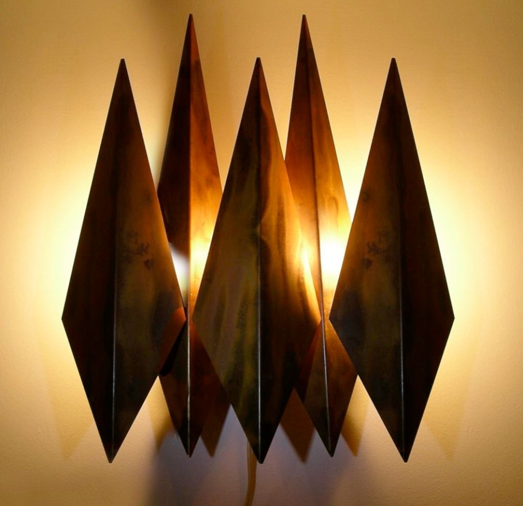 Five Diamond Wall Lamp by Svend Aage Holm Sørensen For Sale 3