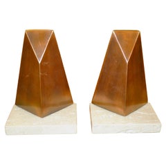 Pair of Sculptural Bookends by William Macowski
