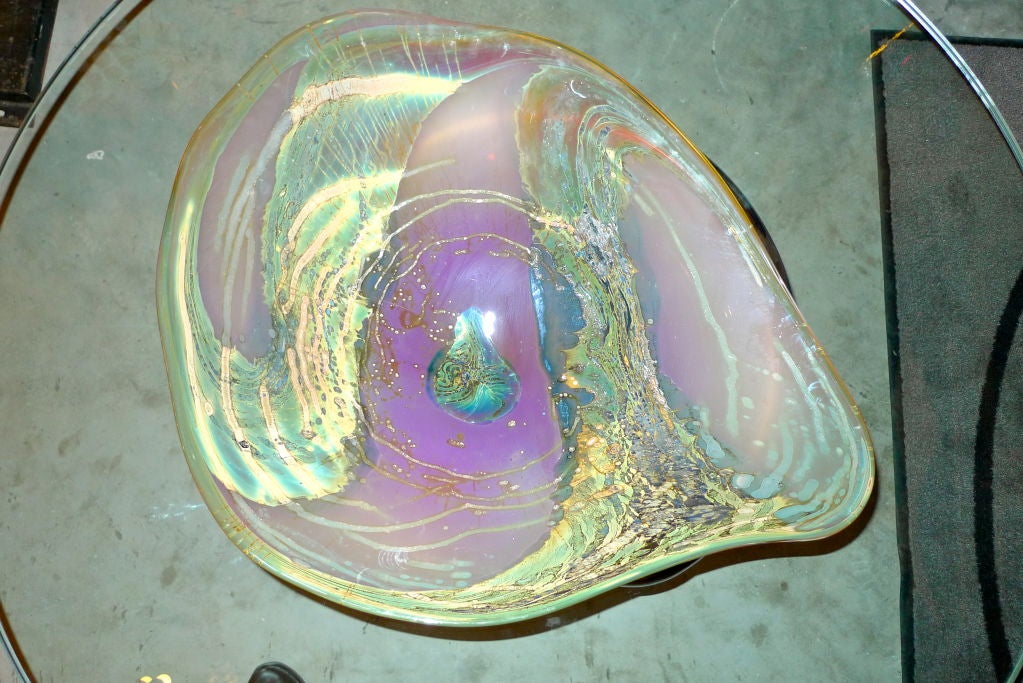 Studio Glass Charger by Samuel J. Herman 1