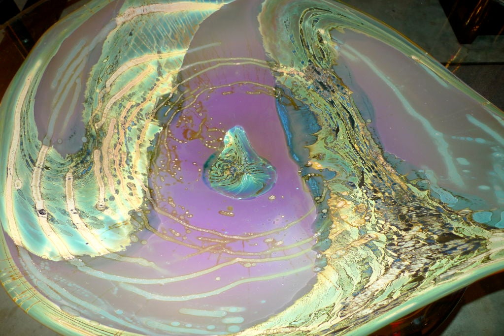 Studio Glass Charger by Samuel J. Herman 3