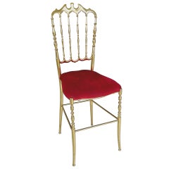 Retro Solid Brass Chiavari Chair