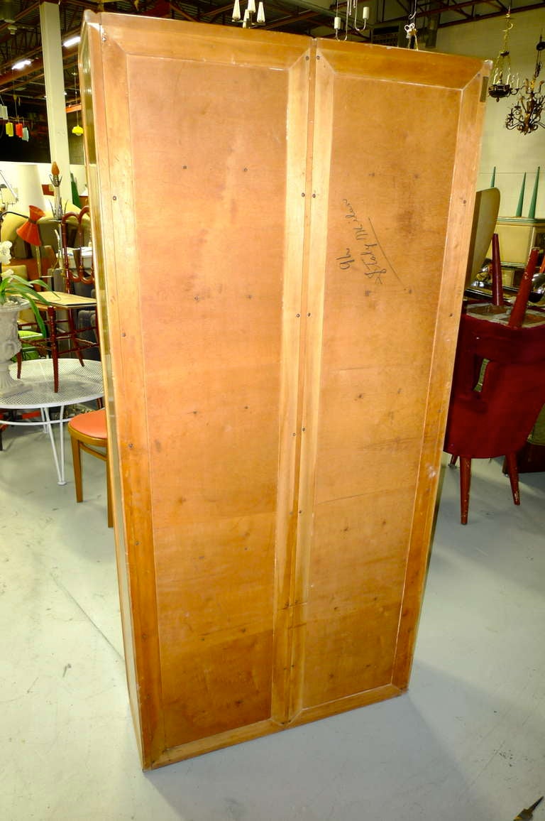 Parchment Paper 1940's Italian Bookcase by Vittorio Lombardi For Sale