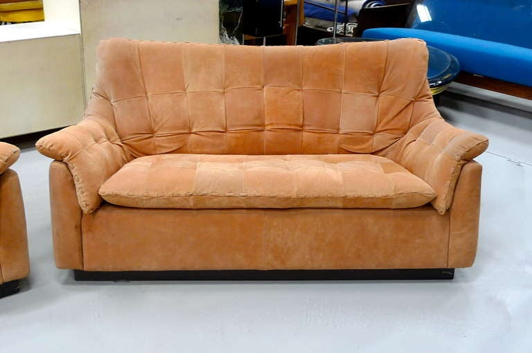 1970's Brazilian Sofa, Love Seat & Lounge Chair 4