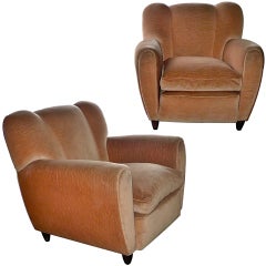 Pair of 1940's Italian Armchairs attr. to Guglielmo Ulrich 2