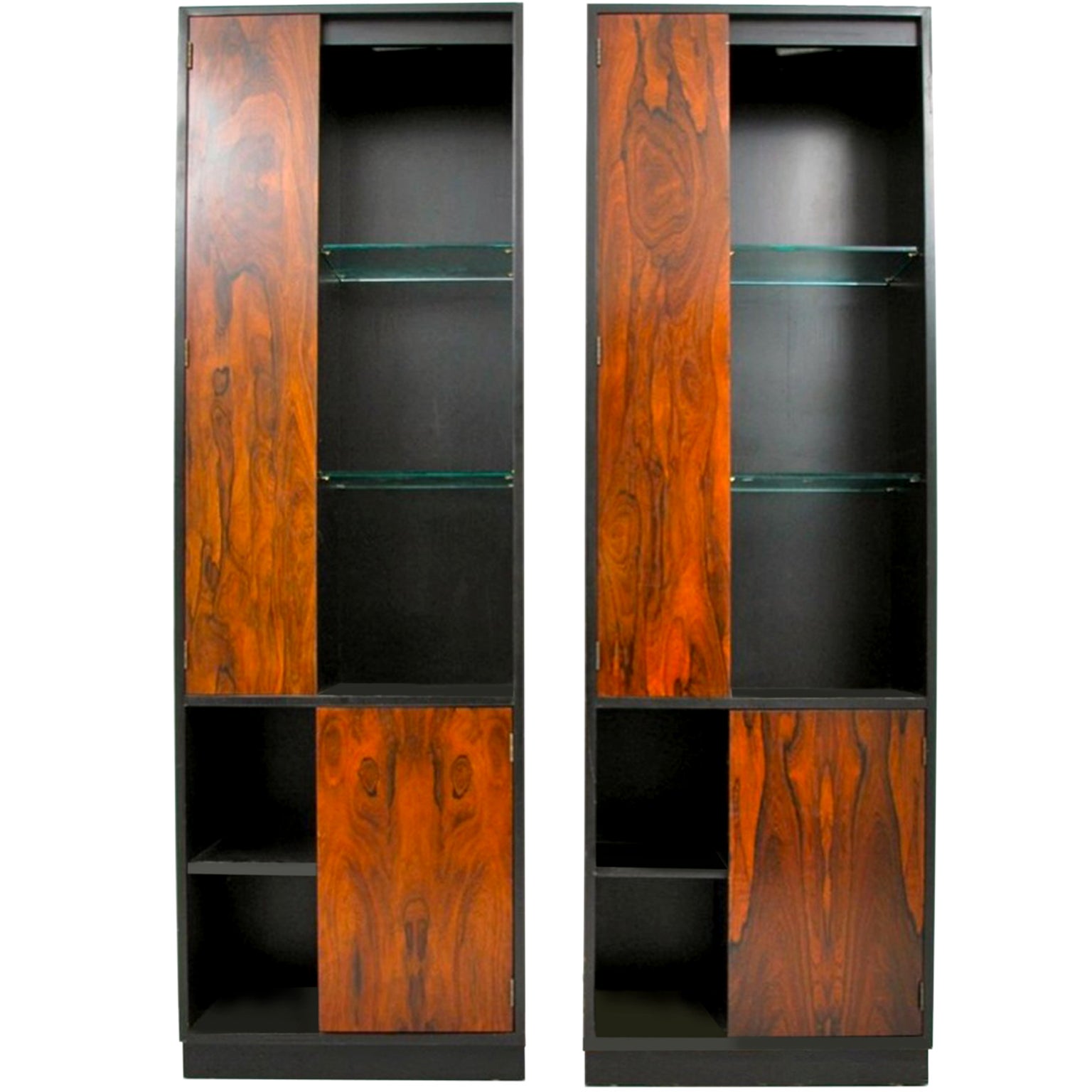 Pair of Harvey Probber Display & Storage Cabinets
