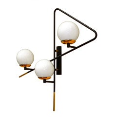 French 1950's Butterfly Paperclip Wall Light 8
