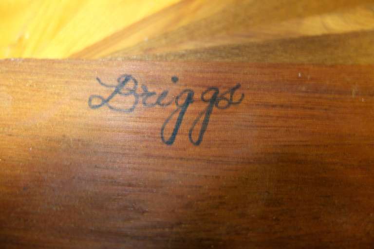 American Large Woodcraft Butterfly, Signed 'Briggs