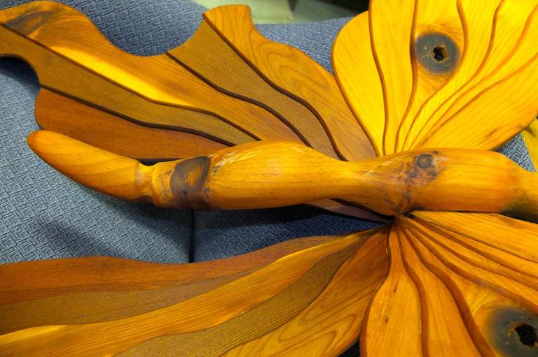Large Woodcraft Butterfly, Signed 'Briggs
