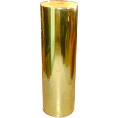 Curtis Jere Brass Pedestal, Signed