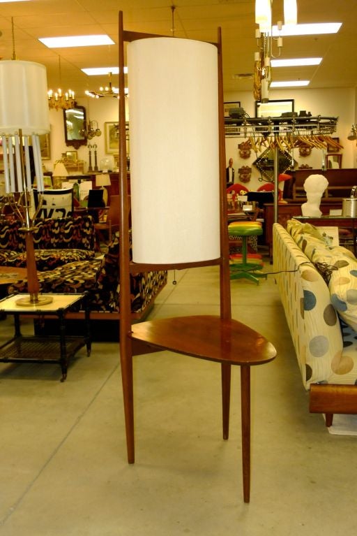 American Modernist Cylinder Lamp Table