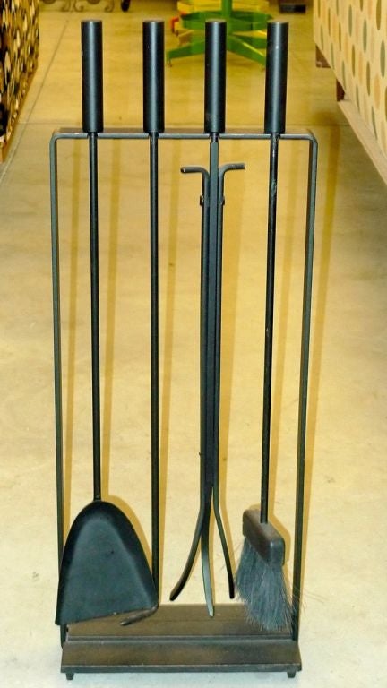 Mid-20th Century 1950's Vintage Modern Fireplace Tools by Pilgrim
