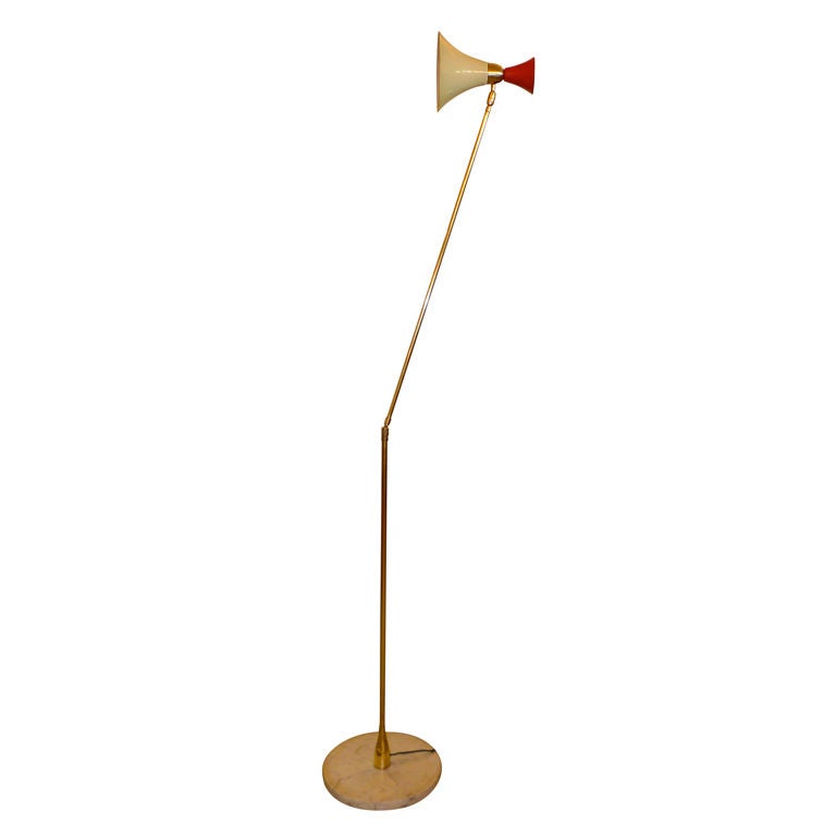 Stork-like Italian 1950's Floor Lamp For Sale